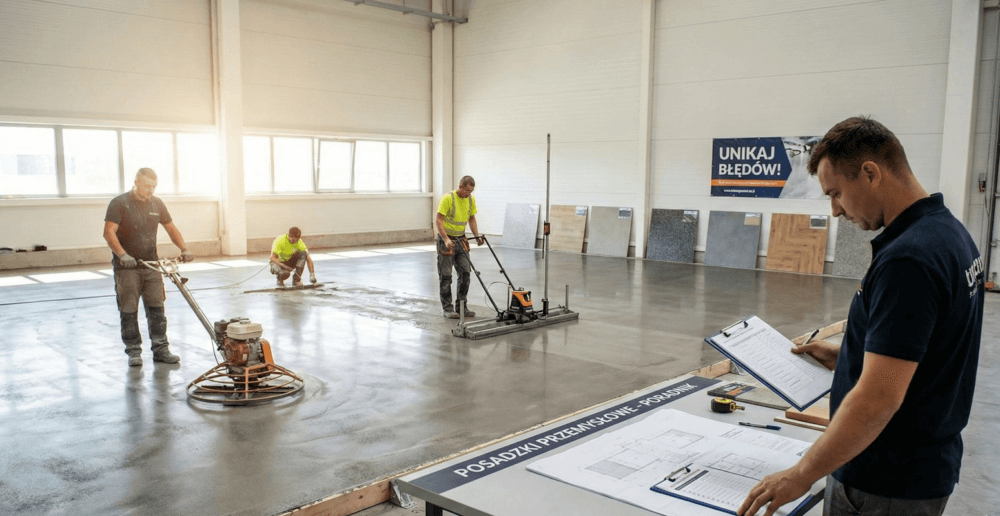 Posadzki przemysłowe – jak wybrać, wykonać i uniknąć najczęstszych błędów